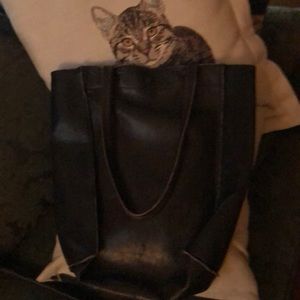 Black leather workhorse of a bag